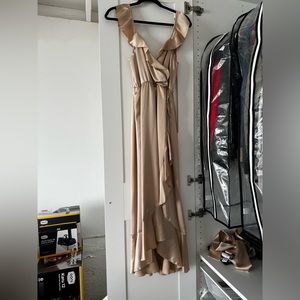 Champagne colored formal dress for sale